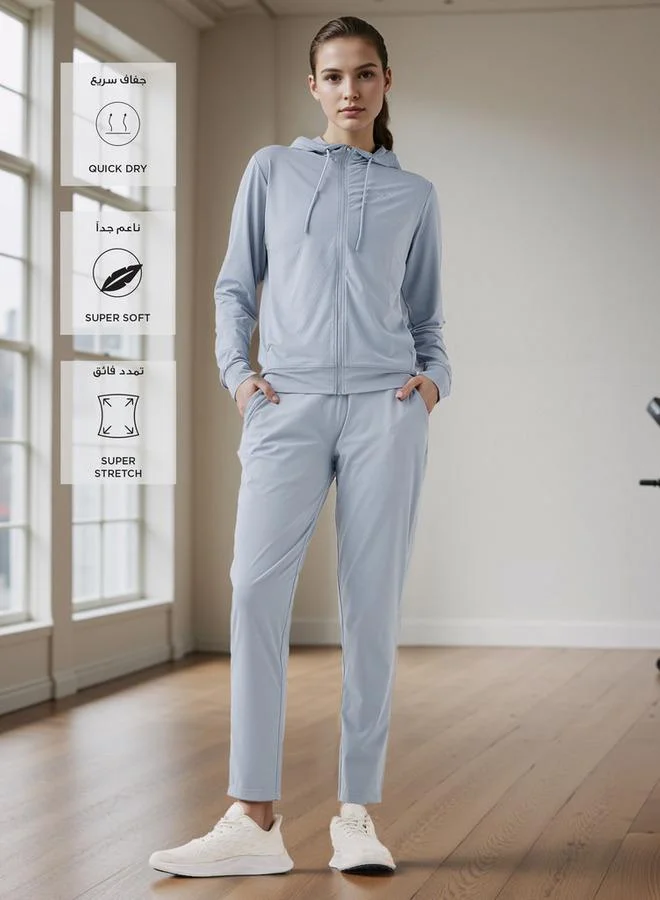 ADOT by Splash Textured Zip Through Hoodie with Pockets