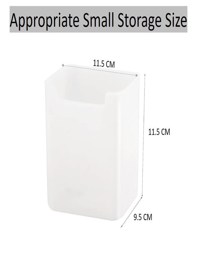 KD ZONE Fridge Door Storage Containers Set of 6 | Vertical Kitchen Organizer Bins for Fruits, Vegetables & Snacks | Deep Space Saving Refrigerator Shelf Boxes | Frosted Clear Plastic - Image 2