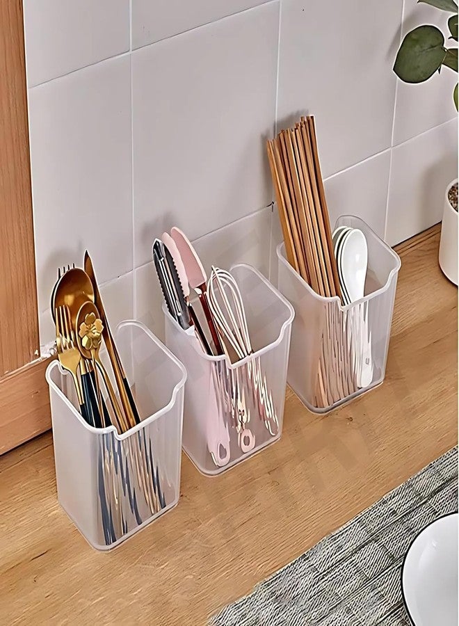 KD ZONE Fridge Door Storage Containers Set of 6 | Vertical Kitchen Organizer Bins for Fruits, Vegetables & Snacks | Deep Space Saving Refrigerator Shelf Boxes | Frosted Clear Plastic - Image 5