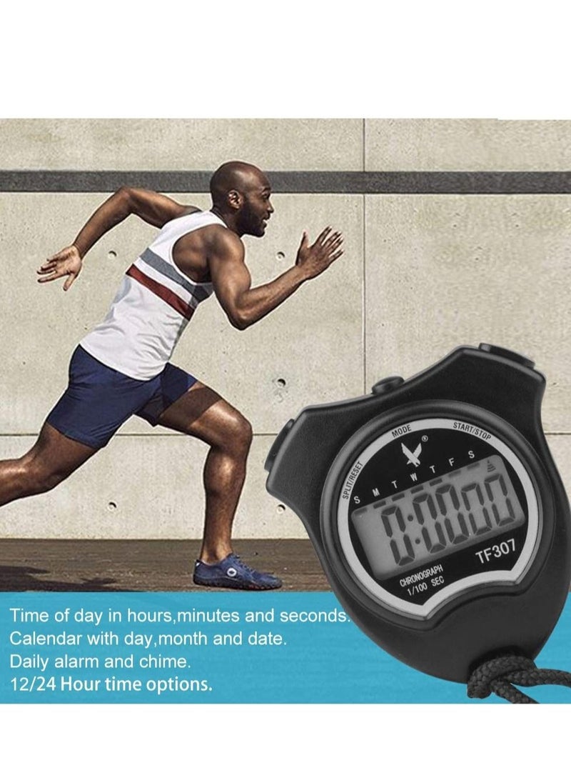 Captaintech - Timer, Professional Digital Sports Stopwatch Timer, Shockproof Stopwatch with Extra Large Number Display, Great for School Community or Personal, Track Field Events and Swim Events - Image 1