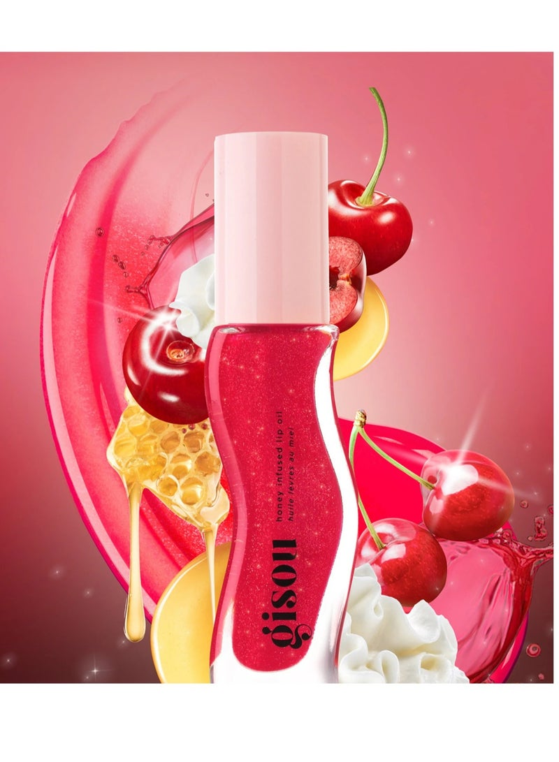 جيسو زيت شفاه جيسو بنكهة العسل - كرز على الكعكة 8 مل | أصلي، مغذي، مرطب، ذو لمعان فائق - Image 2