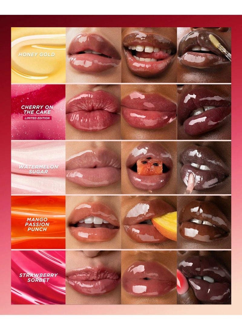 جيسو زيت شفاه جيسو بنكهة العسل - كرز على الكعكة 8 مل | أصلي، مغذي، مرطب، ذو لمعان فائق - Image 5