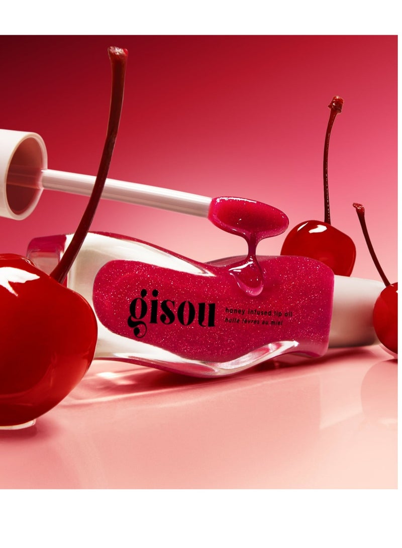 جيسو زيت شفاه جيسو بنكهة العسل - كرز على الكعكة 8 مل | أصلي، مغذي، مرطب، ذو لمعان فائق - Image 4