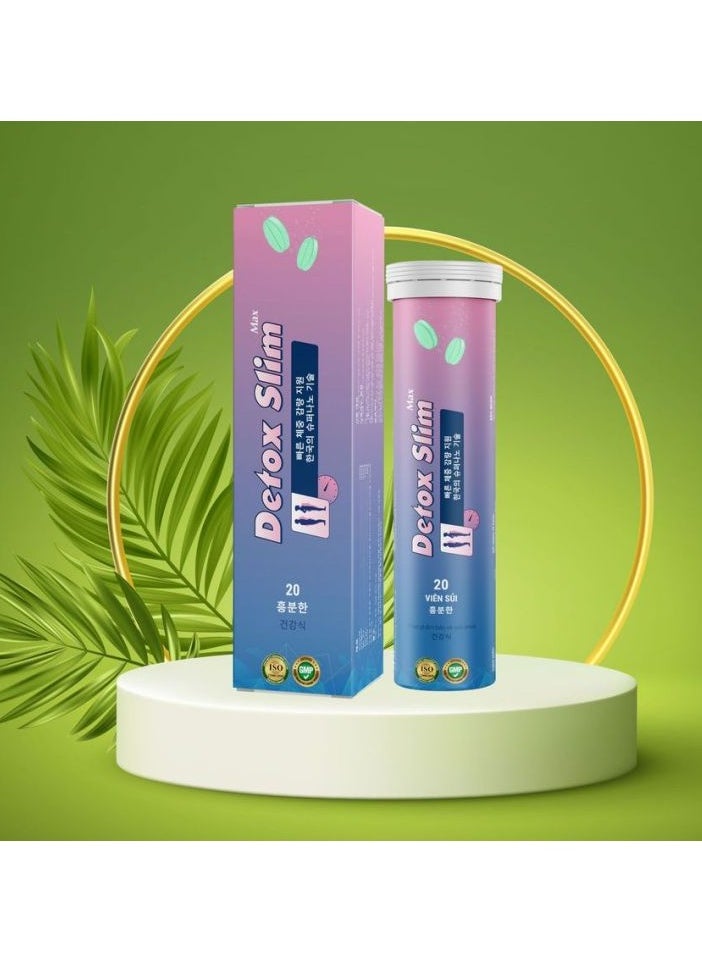 Detox Herbs Detox Slim Max Slimming Juice Effervescent Tablet for Weight Loss Detox Appetite Suppressan 
