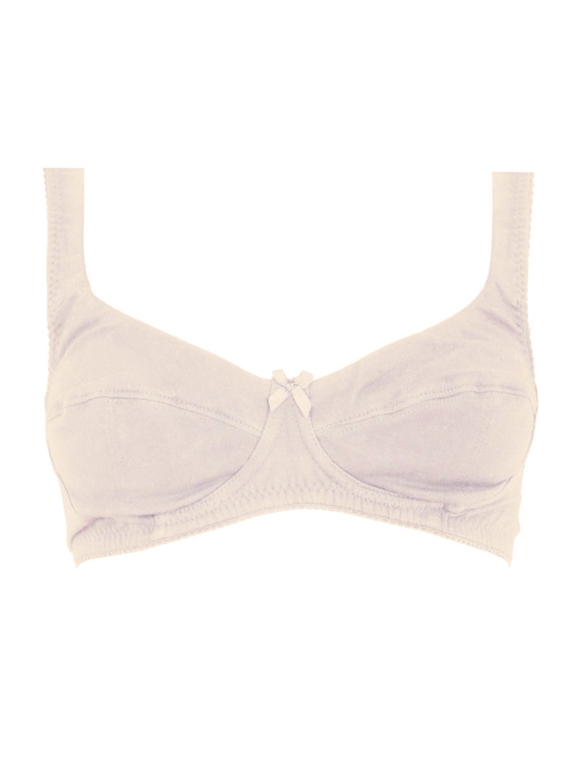 Women's cotton balconette bra is distinguished by its cut that completely covers the breasts and contributes to raising them and making them appear larger. - Image 1