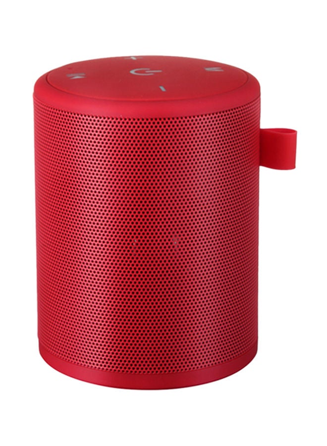 NIBEMINENT Mini Waterproof Wireless Bluetooth Speaker With Mic And TF Card Red