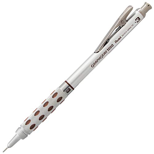 Pentel قلم رسم أوتوماتيكي بنتل غراف جير 1000 (0.3 مم)، بلمسات سوداء، 1 قطعة (PG1013G) - Image 1