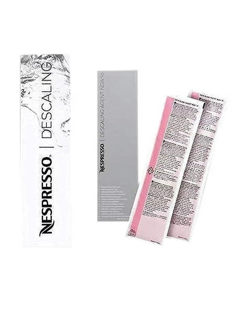 Nespresso Descaling Kit Solution, Fits all Models,2 Packets, Descaling Solution for All Models, - Image 1