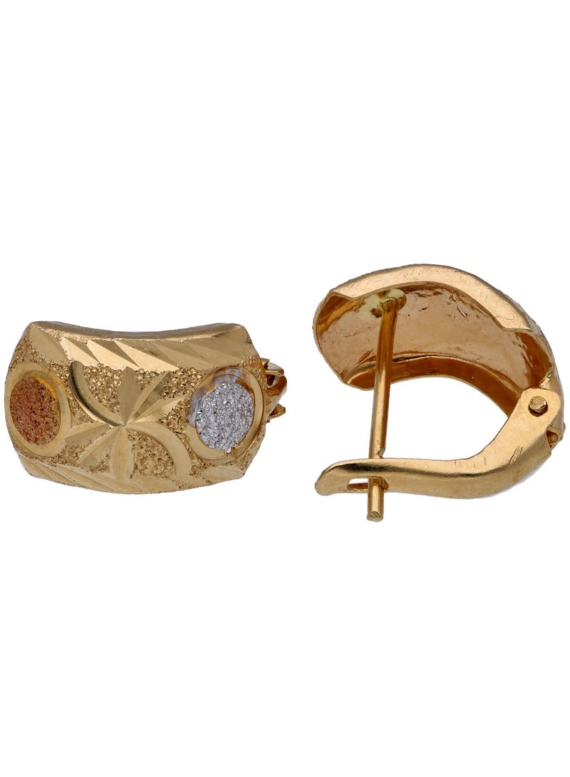 FK Jewellers Gold Rectangle Shaped Pendant Set 18KT  - Image 3