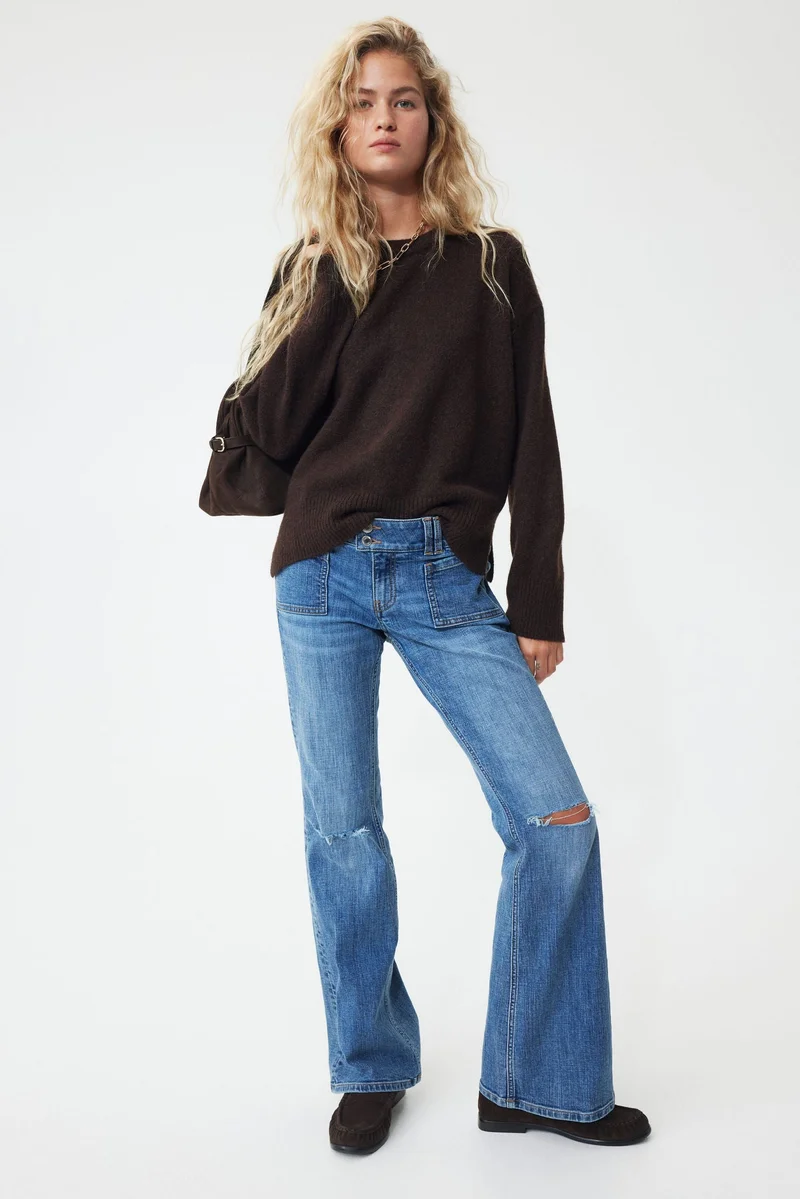 H&M Flared Low Jeans