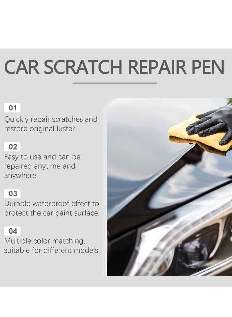 Touch Up Paint for Cars, Automotive Paint, 2 in 1 Car Touch Up Paint Erase Car Scratches Pen for Vehicles, Quick & Easy to Repair Universal Car Paint (Black)
