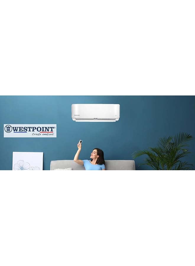 WESTPOINT 1.5 Ton Split Air Conditioner, 18000 BTU, Rotary Compressor, I FEEL function, Gold Fins, 4 Way Swing, Indoor HxWxD 31x95.2x22.7 cms, 1760 W ‎WSN-1823LTYA White - Image 2