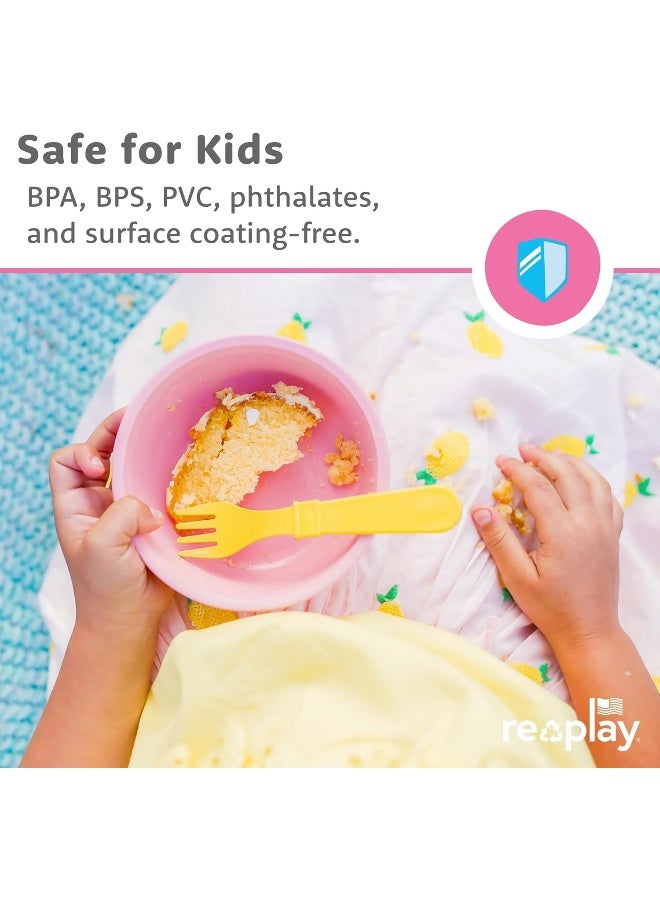Replay Re Play Made in USA 12 Oz. Reusable Plastic Bowls, Pack of 4 Without Lid - Image 4