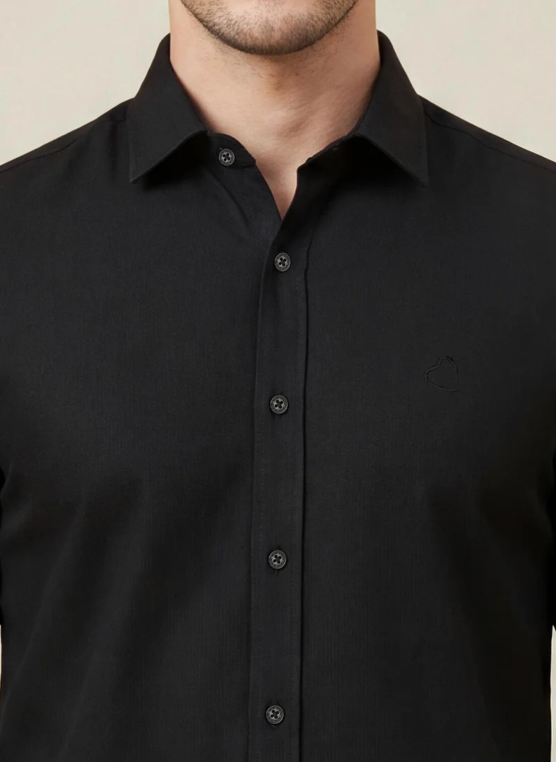 بيينغ هيومان Standard Spread Collar Cotton Shirt