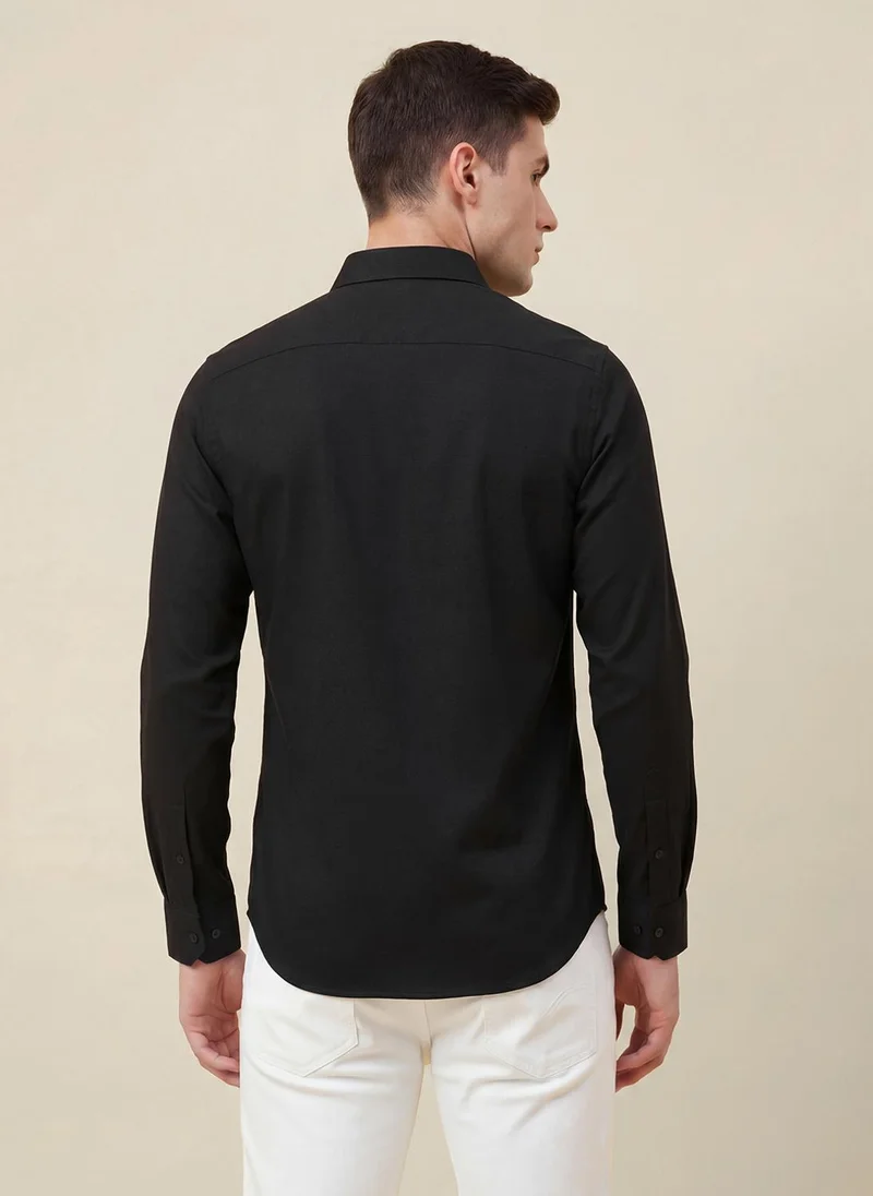 بيينغ هيومان Standard Spread Collar Cotton Shirt
