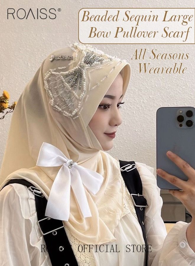 رويس عمامة صناعة ثقيلة قبعة بريم كريستال الزركون القوس الديكور بسيط وعصري  - Image 1