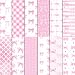 BHNACIER 24 Sheets Pink Bow Scrapbook Paper Pad 12 x 12 Pink Bow Pattern Paper DoubleSided Bow Theme Patterned Decorative Craft Papers Folded Flat for DIY Background Card Making Scrapbooking - Image 2