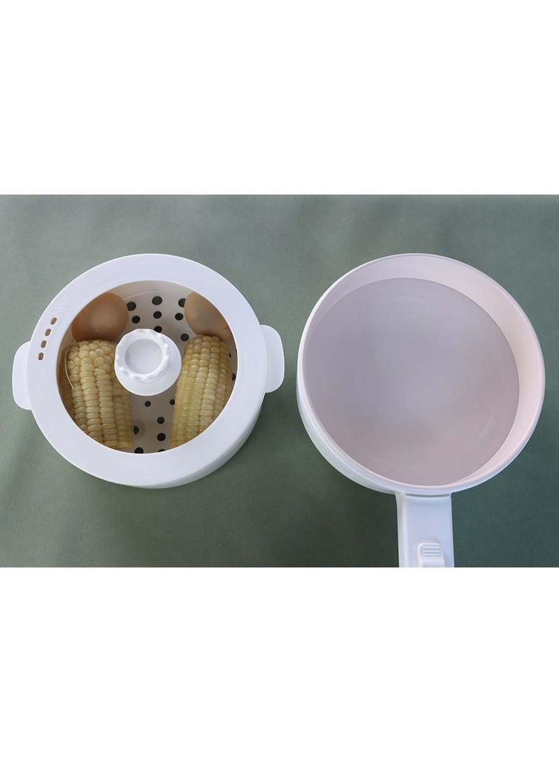 Denx DX1769 Mini Cooker 2.0L – Multifunction Electric Pot for Frying & Boiling with Steamer, Ceramic Glaze, 700W, UK Plug - Image 3