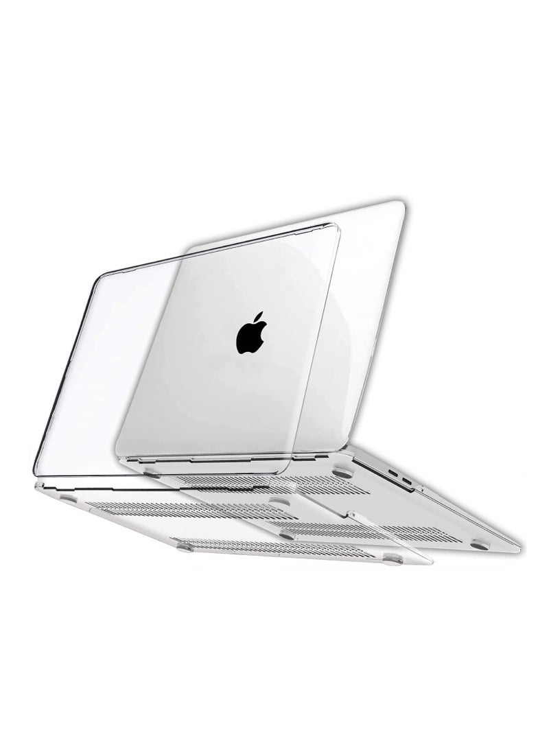 MacBook Air 13-inch Model A1369 (2011) Protective Case Hard Shell Laptop Cover Front and Back Sleeve Case Clear