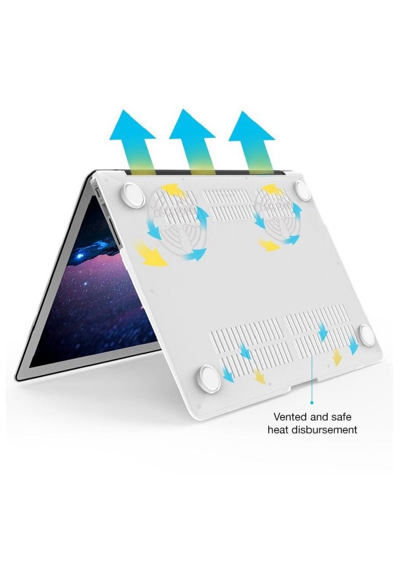 MacBook Air 13-inch Model A1369 (2011) Protective Case Hard Shell Laptop Cover Front and Back Sleeve Case Clear