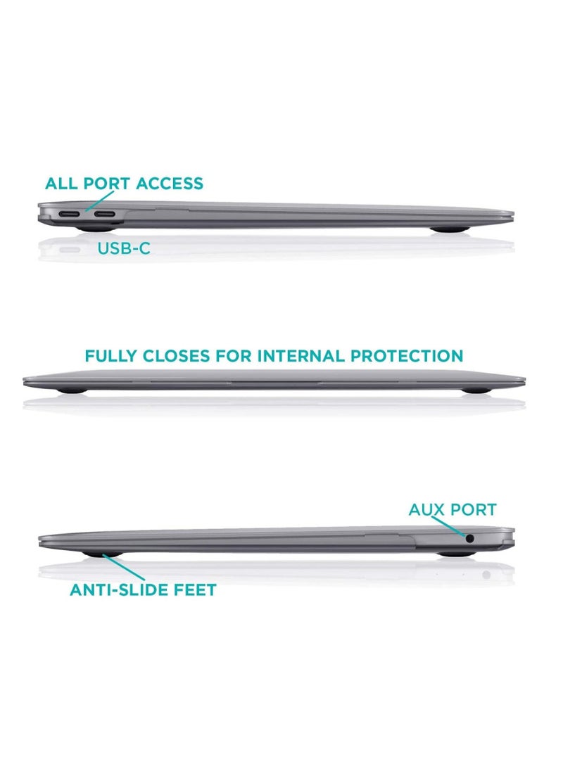 MacBook Air 13-inch Model A1369 (2011) Protective Case Hard Shell Laptop Cover Front and Back Sleeve Case Clear