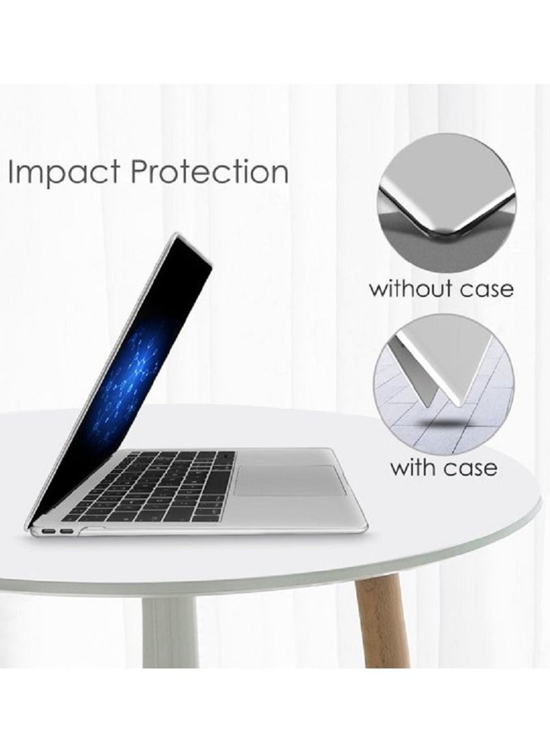 MacBook Air 13-inch Model A1369 (2011) Protective Case Hard Shell Laptop Cover Front and Back Sleeve Case Clear