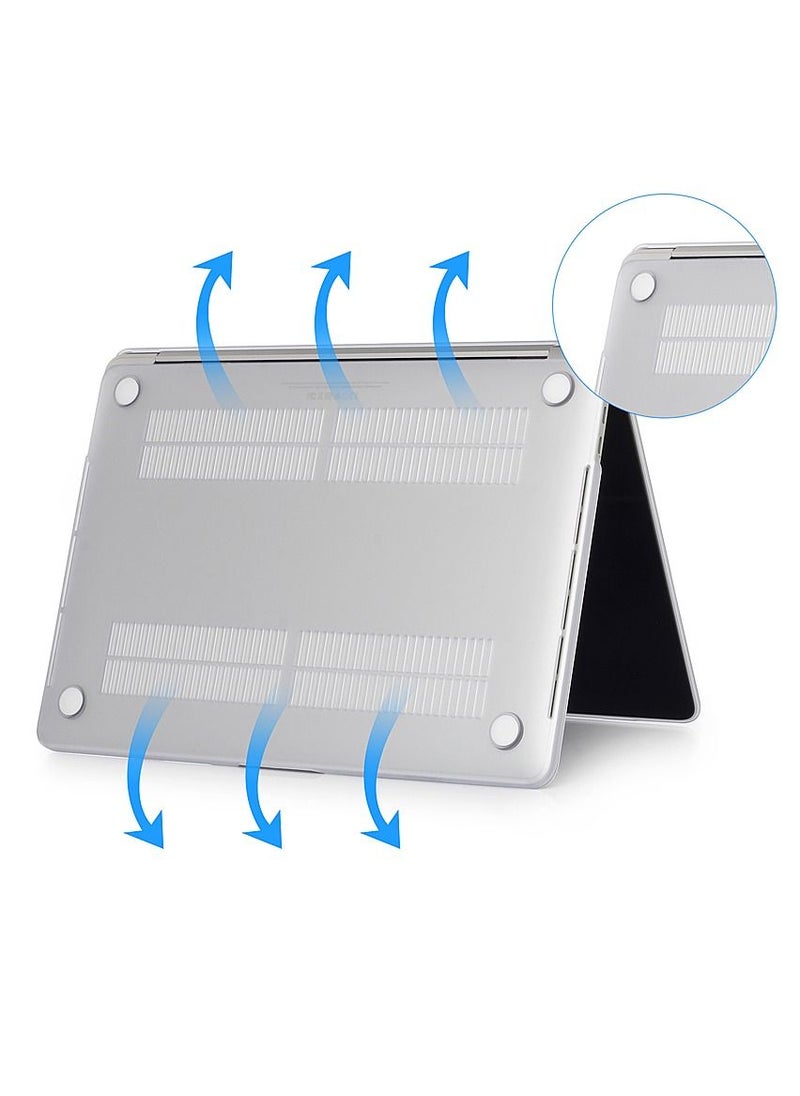 MacBook Air 13-inch Model A1369 (2011) Protective Case Hard Shell Laptop Cover Front and Back Sleeve Case Clear