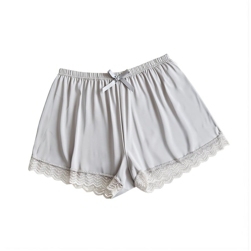 Women Ice Silk Safety Shorts Breathable Lace Trim Anti Chafe Underwear 80-125lbs - Image 2