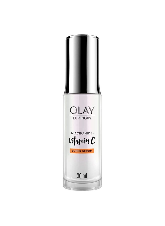 Olay Face Serum | Clear And Even Skin | Fights Dullness And Provides Radiant Glow| Normal, Oily, Dry, Combination Skin | Paraben And Sulphate Free (30Ml, Vitamin C)  - Image 1