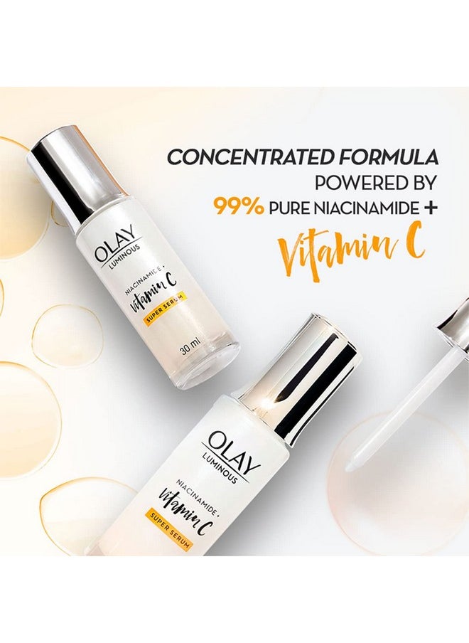 Olay Face Serum | Clear And Even Skin | Fights Dullness And Provides Radiant Glow| Normal, Oily, Dry, Combination Skin | Paraben And Sulphate Free (30Ml, Vitamin C)  - Image 4