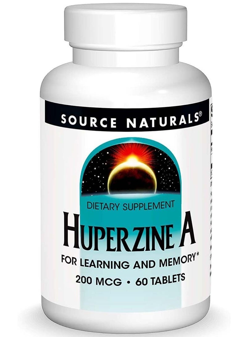 Source Naturals Huperzine A, 200 mcg, 60 Tablets