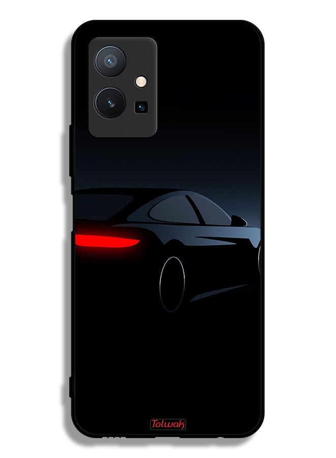 Tolwak Vivo Y75 5G Protective Case Cover Dark Car - Image 2