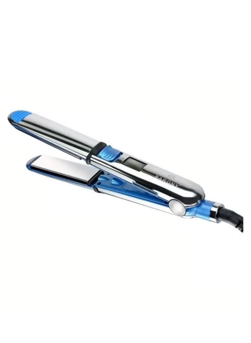 باروني جهاز تمليس الشعر الاحترافي أزرق / فضي 39سم - Image 1