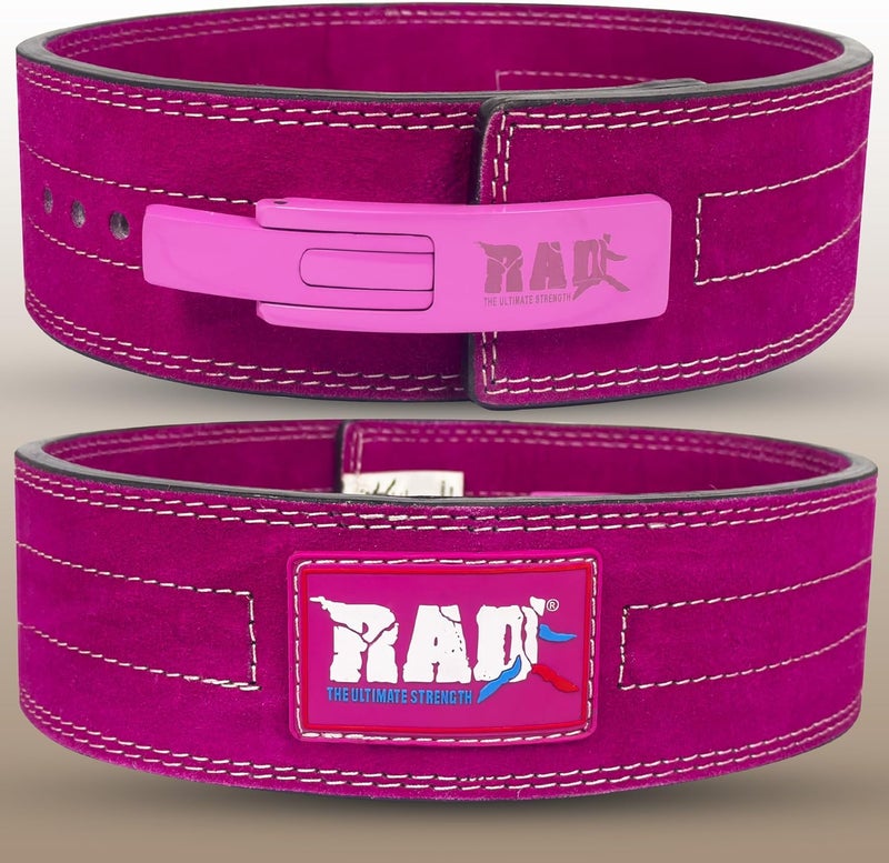 RAD Lever Weight Lifting Gym Belt for Men & Women Size 63 TO107 CM,Thick 10MM & Width 4 Inch Lever Powerlifting Belts for Women Dead Lift Workout Belt Leather Weight Lifting Lever Gym Squat Belt - Image 5