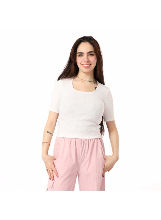 Coctail 2562-basic top-white - Image 3