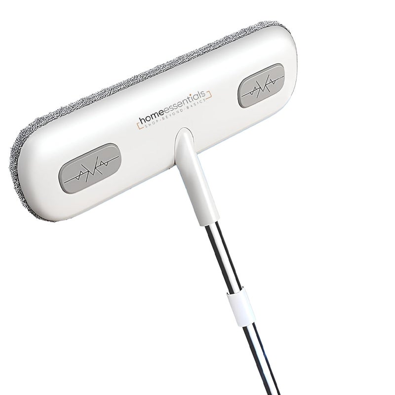 Home Essentials Multifunctional Window Cleaner - 2 in 1 Brush & Squeegee with 4 Foot Handle/Streak Free Glass, Mesh & Floor Cleaning Tool/Perfect for UPVC Windows & Home Use (Pack of 1) - Image 1