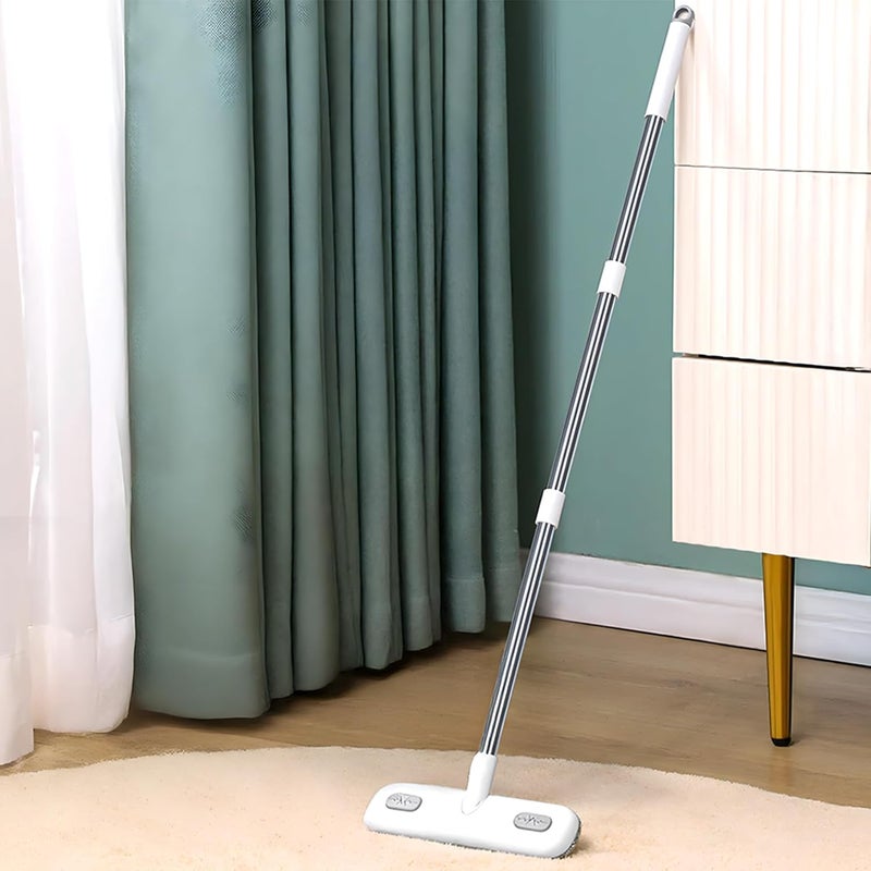 Home Essentials Multifunctional Window Cleaner - 2 in 1 Brush & Squeegee with 4 Foot Handle/Streak Free Glass, Mesh & Floor Cleaning Tool/Perfect for UPVC Windows & Home Use (Pack of 1) - Image 4