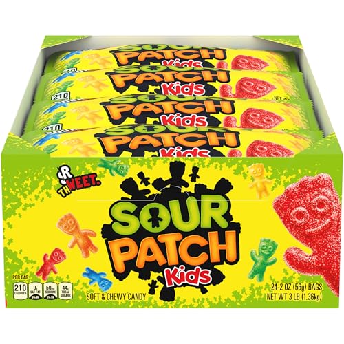SOUR PATCH KIDS Soft  Chewy Gummy Candy Bulk Candy 24  2 oz Bags - Image 1