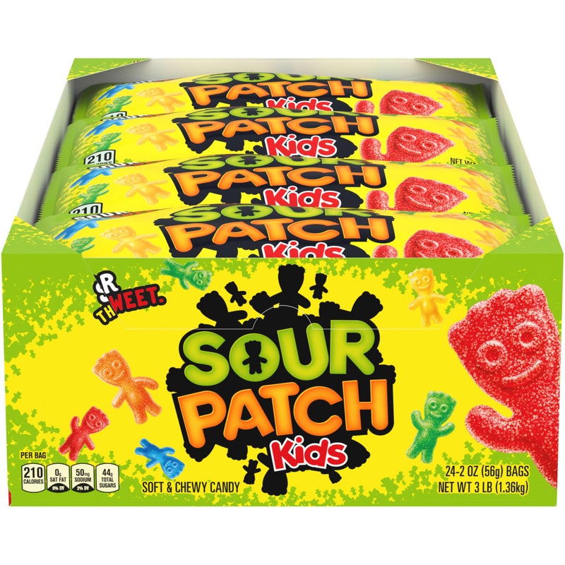 SOUR PATCH KIDS Soft  Chewy Gummy Candy Bulk Candy 24  2 oz Bags - Image 3