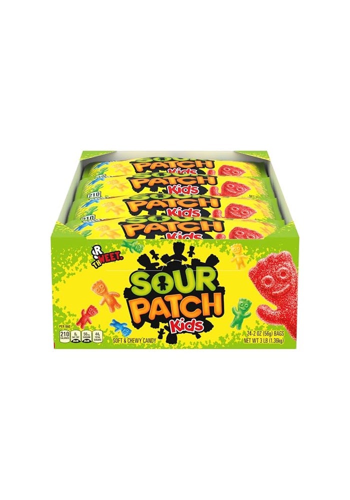 SOUR PATCH KIDS Soft  Chewy Gummy Candy Bulk Candy 24  2 oz Bags - Image 1