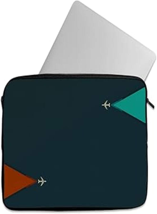 Tat Print Casual Laptop Sleeve with Zipper for 15.6" 15" (206) Laptop