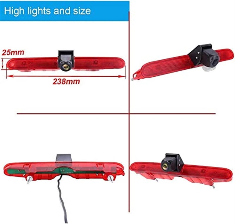 Vuzmode Rear View Backup Camera with 3rd Brake Light - Image 2