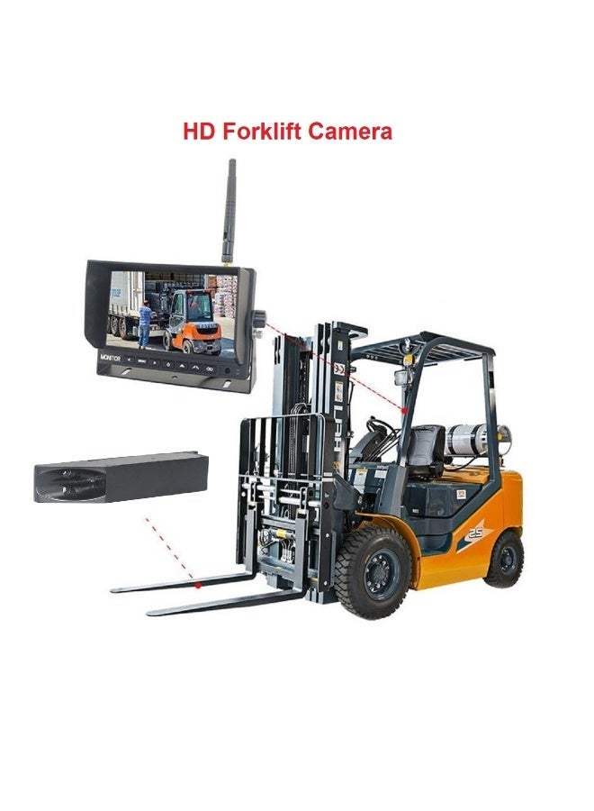 HD 1080P Forklift IR Laser Camera System Fork Magnetic Mounted Forklift Wireless WIFI Camera Safety Forklift Monitor System - Image 1