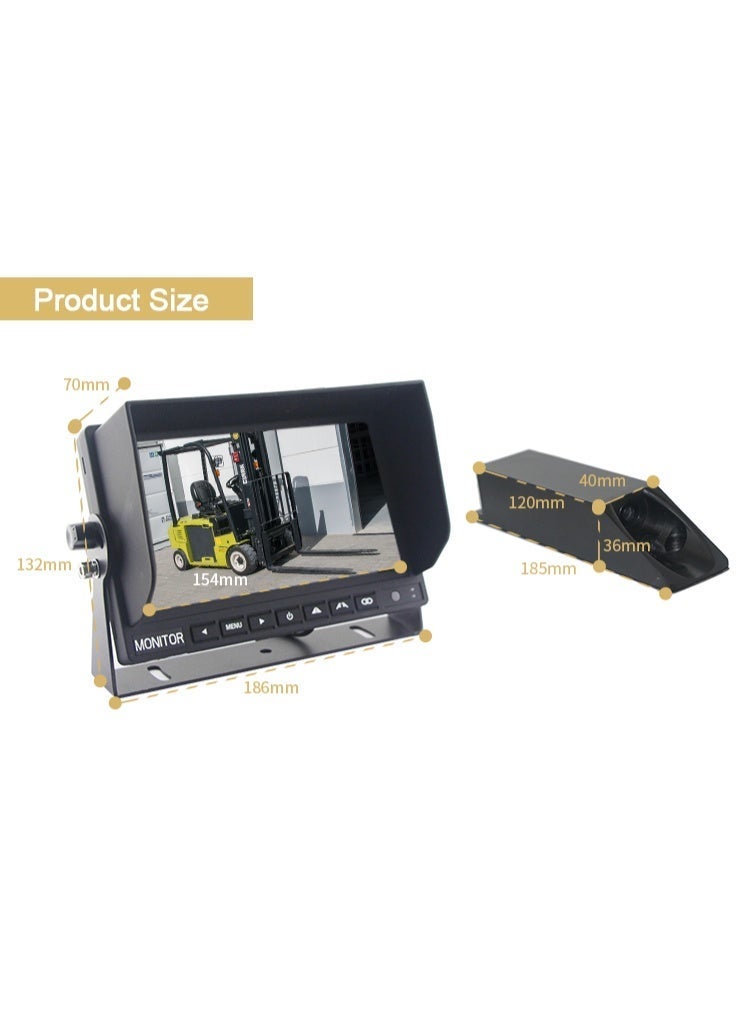 HD 1080P Forklift IR Laser Camera System Fork Magnetic Mounted Forklift Wireless WIFI Camera Safety Forklift Monitor System - Image 5