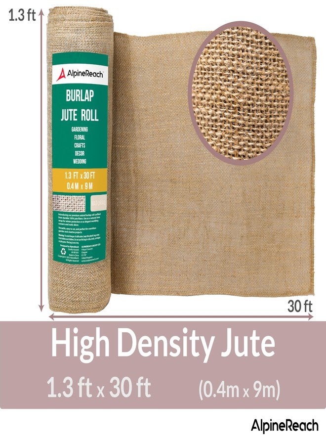 AlpineReach Gardening Burlap Fabric Roll 1.3ft x 30ft - Multipurpose Natural Burlap Fabric, High Density Jute Fiber Material for Decorations, Center Pieces for Home, Rustic Party Décor - Image 2