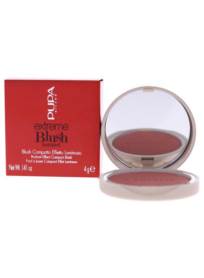 PUPA Milano Extreme Blush Radiant - Enhances The Natural Radiance Of The Face - Gives A Glowing And Smoothing Effect - Lightweight Formula - Suitable For All Skin Types - 030 Coral Passion - 0.141 Oz - Image 1