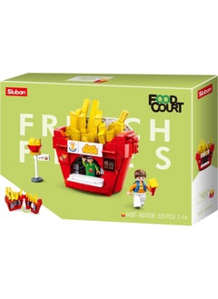 Sluban Food Court French Fries 320 Piece Piece Sets Assembly Kit B0705B  - Image 1