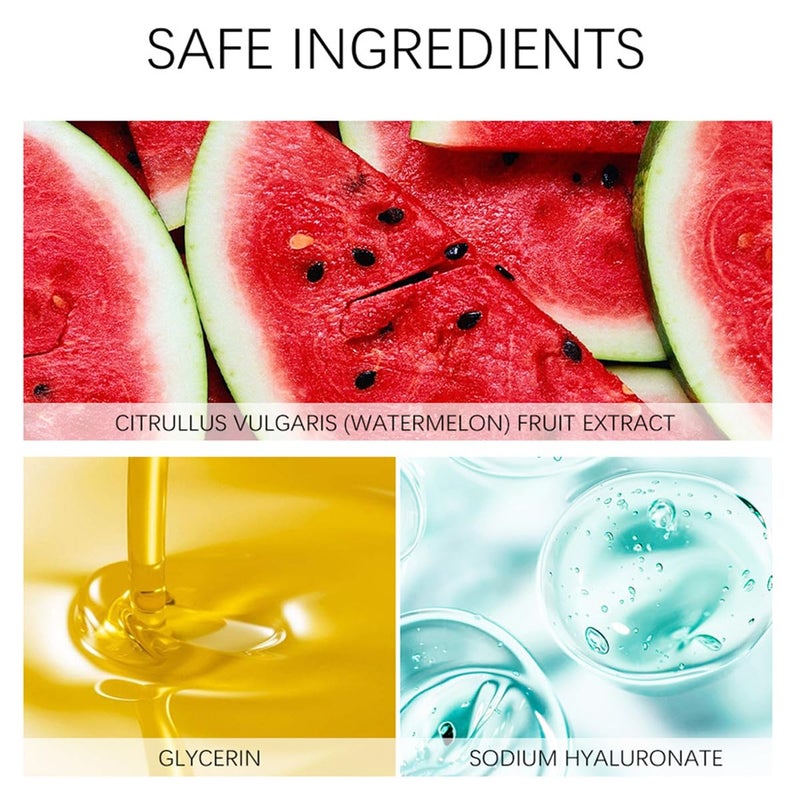 wenfeng Watermelon Niacinamide Facial Serum,Pore Minimizer & Niacinamide Glow Serum,Makeup Primer,Lightweight Facial Serum & Priming Liquid Highlighter(75ml) - Image 5