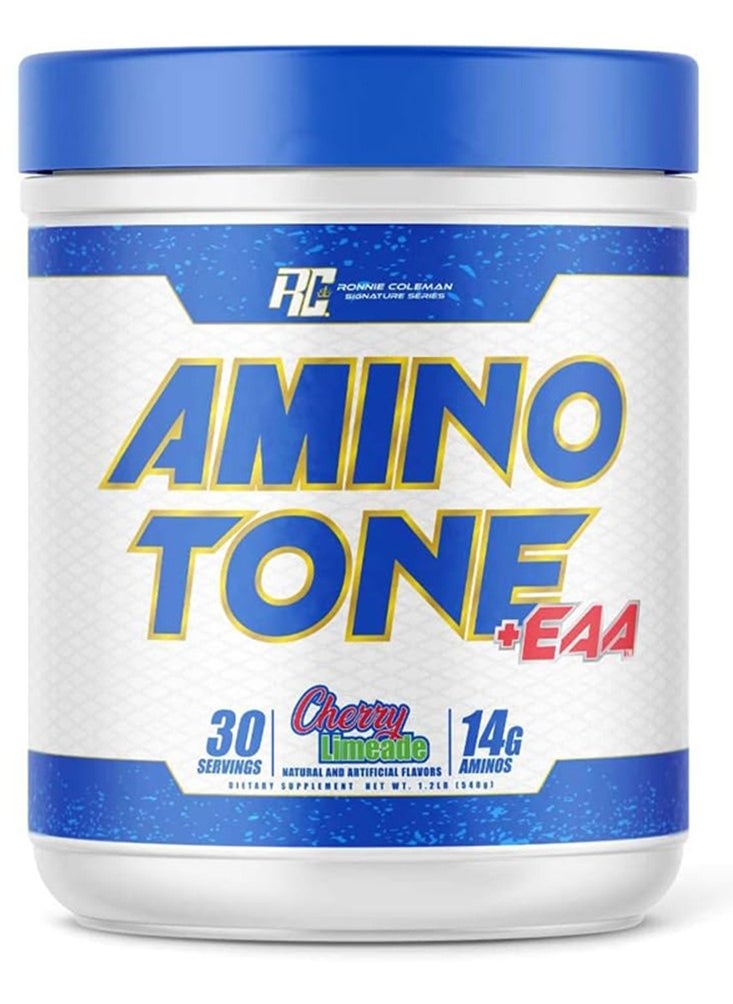 RONNIE COLEMAN Ronnie Coleman AMINO TONE+EAA 30 Servings Cherry Limeade  - Image 1