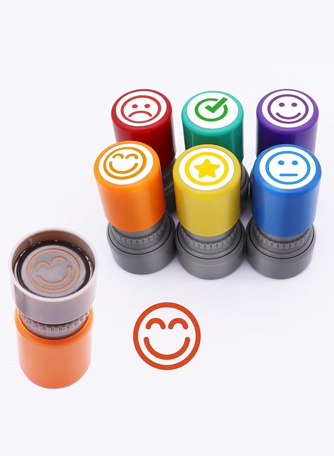 مجموعة من طوابع التقييم المكونة من 6 قطع - طوابع المعلم للفصول الدراسية، طوابع المعلم للتقييم، طوابع المعلم ذاتية الحبر، هدايا المعلم - Image 4